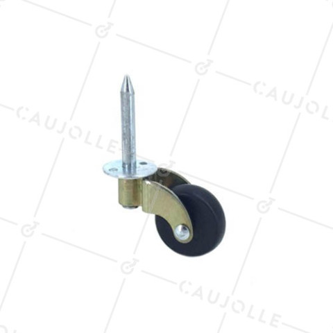 RUEDA PARA MUEBLES DIÁMETRO DE 30 MM, CAPACIDAD DE CARGA DE 20 KG, FIJACIÓN CON MARTILLO EN ORIFICIO DE 6 MM • Caujolle