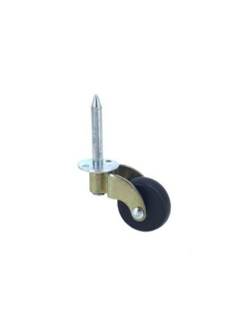 RUEDA PARA MUEBLES DIÁMETRO DE 30 MM, CAPACIDAD DE CARGA DE 20 KG, FIJACIÓN CON MARTILLO EN ORIFICIO DE 6 MM