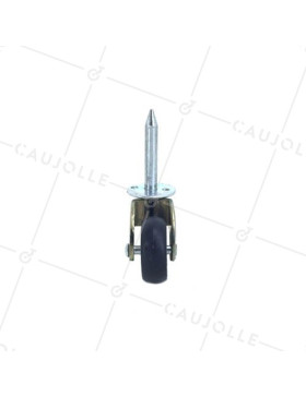 RUEDA PARA MUEBLES DIÁMETRO DE 30 MM, CAPACIDAD DE CARGA DE 20 KG, FIJACIÓN CON MARTILLO EN ORIFICIO DE 6 MM
