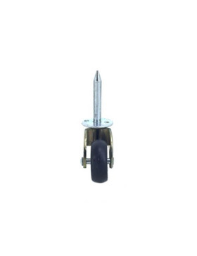 RUEDA PARA MUEBLES DIÁMETRO DE 30 MM, CAPACIDAD DE CARGA DE 20 KG, FIJACIÓN CON MARTILLO EN ORIFICIO DE 6 MM