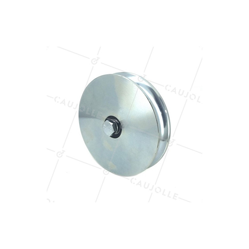 Rueda DE PORTAIL COULISSANT RENFORCÉE À Canal RONDE ÉTROITE DE 20 MM DIAMÈTRE 160 MM