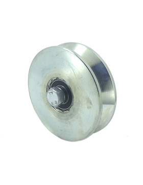 Rueda DE PORTAIL ANCHO A Canal TRIANGULAR DE 10 MM DE PROFUNDIDAD Y DIÁMETRO 120 MM