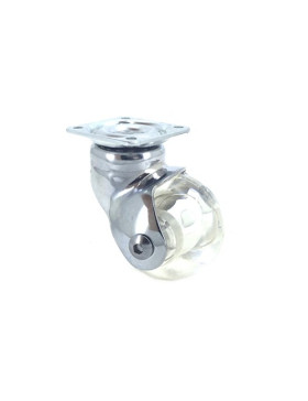 RUEDA DE DISEÑO TRANSPARENTE BOLA CON UN DIÁMETRO DE 50 MM CARGA 40 KG - CRYSTAL CHUNKY50P