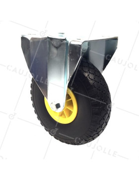 RUEDA IMPINCHABLE FIJA DE 260 MM DE DIÁMETRO CARGA 100 KG - S21-1 260 INCR • Caujolle