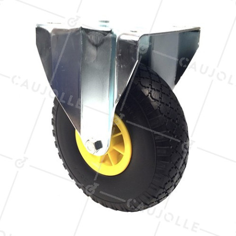 RUEDA IMPINCHABLE FIJA DE 260 MM DE DIÁMETRO CARGA 100 KG - S21-1 260 INCR • Caujolle