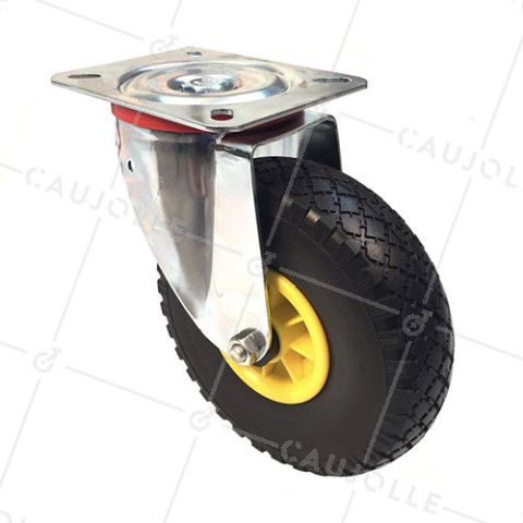 RUEDA IMPINCHABLE GIRATORIA DE 260 MM DE DIÁMETRO CARGA 100 KG - S20-1 260 INCR • Caujolle