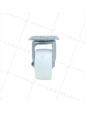 Roulette manutention en polypropylène diamètre 65mm