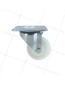 Roulette manutention en polypropylène diamètre 80mm