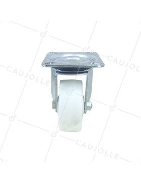 Roulette manutention en polypropylène diamètre 80mm