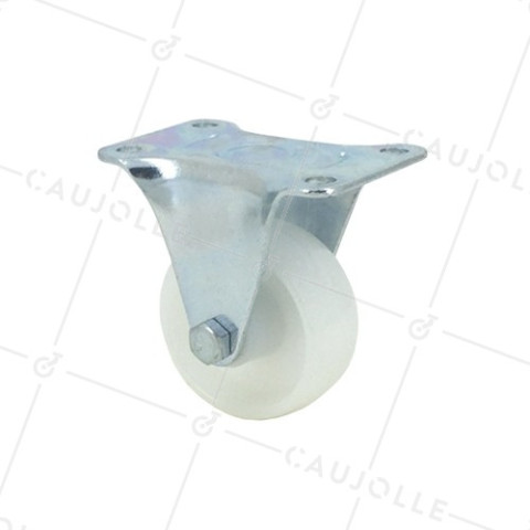 RUEDA DE MANUTENCIÓN FIJA DE NYLON CON UN DIÁMETRO DE 50 MM CARGA 35 KG - S7N50 • Caujolle
