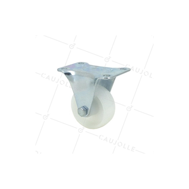Roulette fixe manutention en nylon diamètre 50mm