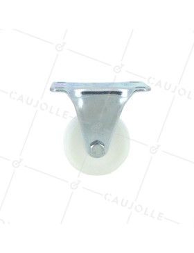 Roulette fixe manutention en nylon diamètre 50mm