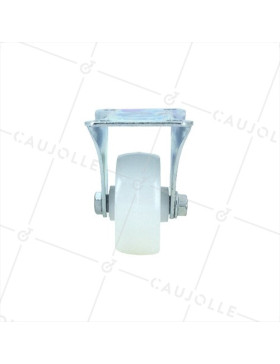Roulette fixe manutention en nylon diamètre 50mm