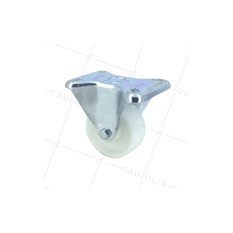 Roulette fixe manutention en polypropylène diamètre 80mm
