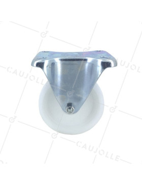 Roulette fixe manutention en polypropylène diamètre 100mm