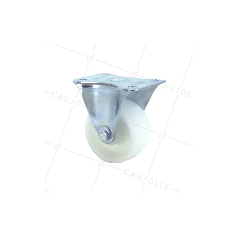 Roulette fixe manutention en polypropylène diamètre 65mm