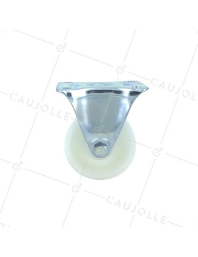 Roulette fixe manutention en polypropylène diamètre 65mm