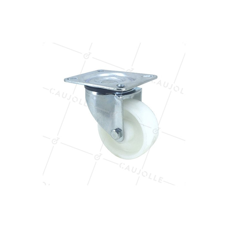 Roulette manutention en polypropylène diamètre 80mm