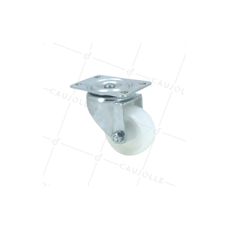 Roulette manutention en polypropylène diamètre 50mm