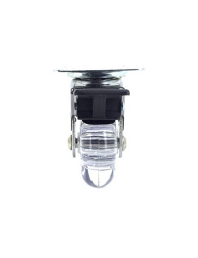 RUEDA GIRATORIA CON FRENO TRANSPARENTE DE DISEÑO CON UN DIÁMETRO DE 60 MM CARGA 50 KG - S140TR 60PAF