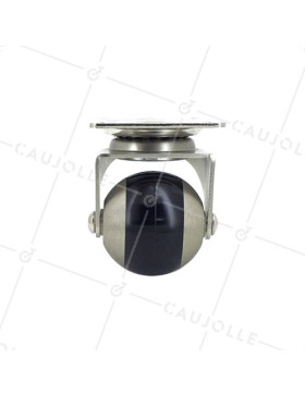 RUEDA DE DISEÑO ESFÉRICO DE ALUMINIO BRILLANTE CON UN DIÁMETRO DE 50 MM CARGA 70 KG - CHUNKY 50P