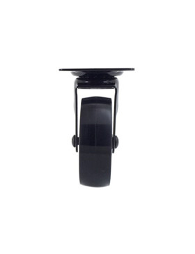 RUEDA DE DISEÑO LLANTA CROMADA CON UN DIÁMETRO DE 75 MM CARGA 45 KG BLACKCHROM75P