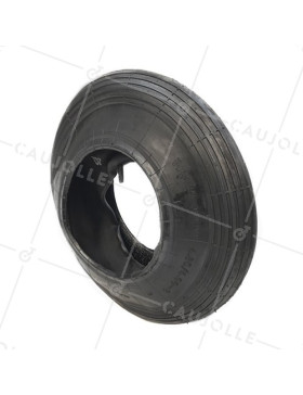 PNEU + CHAMBRE À AIR DE BROUETTE COMPATIBLE 4.80/4.00-8