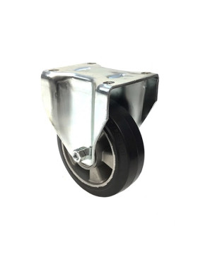 RUEDA FIJA DE CAUCHO FLEXIBLE CON UN DIÁMETRO DE 160 MM CARGA 300 KG - S77AS 160