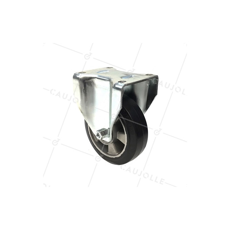 RUEDA FIJA DE CAUCHO FLEXIBLE CON UN DIÁMETRO DE 160 MM CARGA 300 KG - S77AS 160