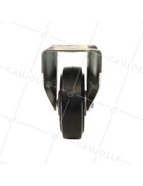 RUEDA FIJA DE CAUCHO FLEXIBLE CON UN DIÁMETRO DE 160 MM CARGA 300 KG - S77AS 160