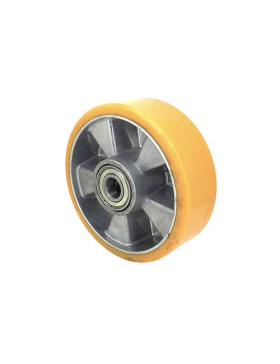 ROUE POLYURETHANE INDUSTRIELLE DIAMÈTRE 160 MM AXE 20 MM S2013