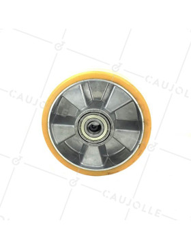 ROUE POLYURETHANE INDUSTRIELLE DIAMÈTRE 160 MM AXE 20 MM S2013