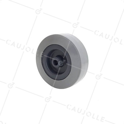 RUEDA DE MANUTENCIÓN DE PVC, DIÁMETRO DE 75 MM, CARGA DE 40 KG, EJE DE 8 MM -S2300E80 • Caujolle