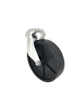 RUEDA DE POLIPROPILENO NEGRO CON UN DIÁMETRO DE 125 MM CARGA 180 KG - S94