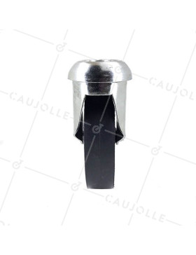 RUEDA DE POLIPROPILENO NEGRO CON UN DIÁMETRO DE 125 MM CARGA 180 KG - S94