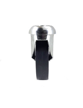RUEDA DE POLIPROPILENO NEGRO CON UN DIÁMETRO DE 125 MM CARGA 180 KG - S94