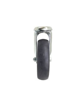 RUEDA DE CARRO CON RODAMIENTO DE BOLAS 125 MM DE DIÁMETRO CARGA 80 KG CON FIJACIÓN DE 10 MM
