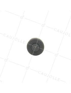 ROUE EN CAOUTCHOUC DIAMÈTRE 35 MM AXE 4 MM S2400