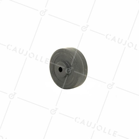 RUEDA DE CAUCHO DIÁMETRO 42 MM CAPACIDAD DE CARGA 20 KG EJE 5 MM - S2400C 42 A5 • Caujolle