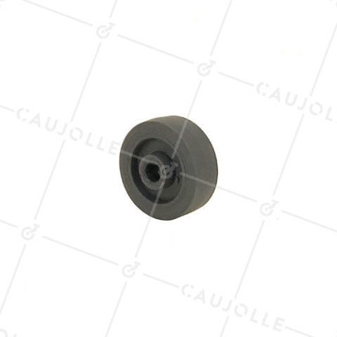 RUEDA DE CAUCHO DIÁMETRO 42 MM CAPACIDAD DE CARGA 20 KG EJE 8 MM - S2400C 42 A8 • Caujolle