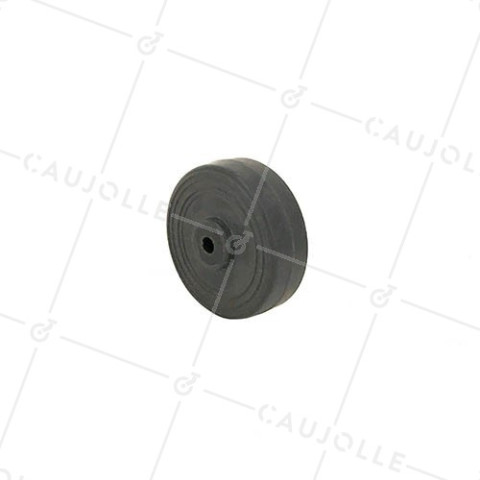 RUEDA DE CAUCHO CON DIÁMETRO DE 50 MM CARGA DE 30 KG EJE DE 5 MM - S2400C 50 A5 • Caujolle