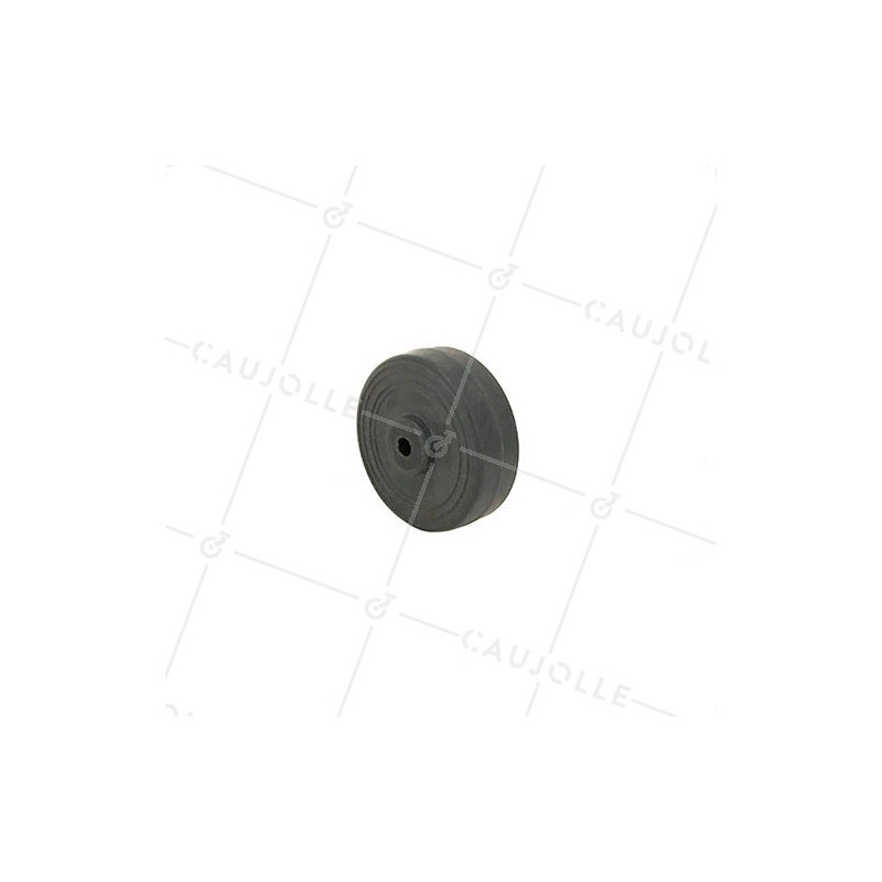 ROUE EN CAOUTCHOUC DIAMÈTRE 50 MM AXE 5 MM S2400