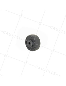 RUEDA DE POLIPROPILENO, DIÁMETRO DE 35 MM, CAPACIDAD DE CARGA DE 15 KG, EJE DE 4 MM - S2400P 35 A4 • Caujolle
