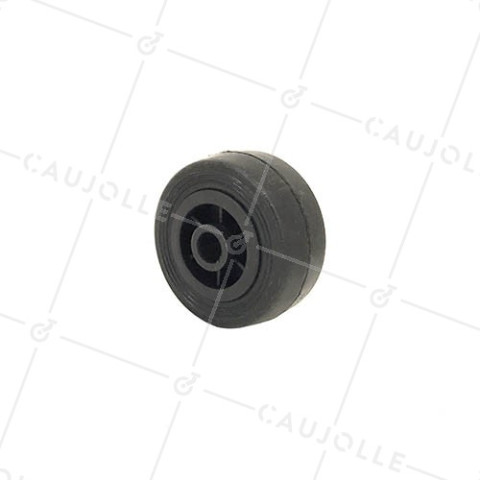 RUEDA DE MANUTENCIÓN DE CAUCHO, DIÁMETRO DE 50 MM, CARGA DE 35 KG, EJE DE 10 MM - S230050 • Caujolle