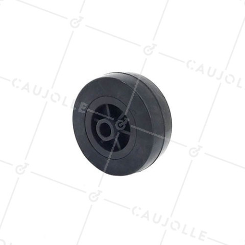 RUEDA DE MANUTENCIÓN DE CAUCHO, DIÁMETRO DE 65 MM, CARGA DE 50 KG, EJE DE 10 MM - S230065 • Caujolle