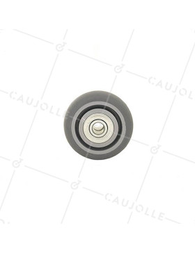 ROUE CAOUTCHOUC SOUPLE AVEC ROULEMENT À BILLES DIAMÈTRE 50 MM AXE 8 MM S15/50RB