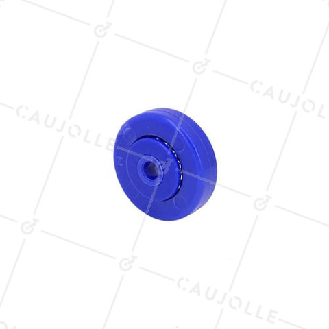 Rueda DE TROLLEY A PERFIL PLANO PARA CONVEYOR AÉREO Cojinete INOX DIÁMETRO 49 MM CARGA 60 KG EJE 8 MM • Caujolle