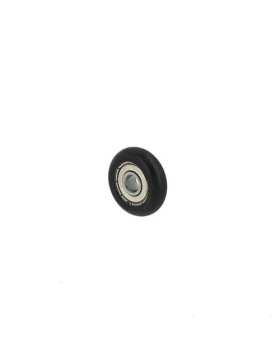 RUEDA A PERFIL CURVO PARA PUERTA DE ARMARIO DESLIZANTE DIÁMETRO 26 MM CARGA 35 KG EJE 6 MM