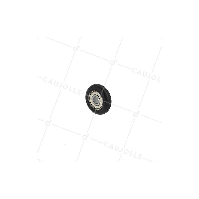RUEDA A PERFIL CURVO PARA PUERTA DE ARMARIO DESLIZANTE DIÁMETRO 26 MM CARGA 35 KG EJE 6 MM