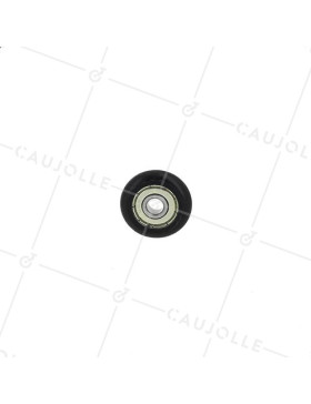 RUEDA A PERFIL CURVO PARA PUERTA DE ARMARIO DESLIZANTE DIÁMETRO 26 MM CARGA 35 KG EJE 6 MM